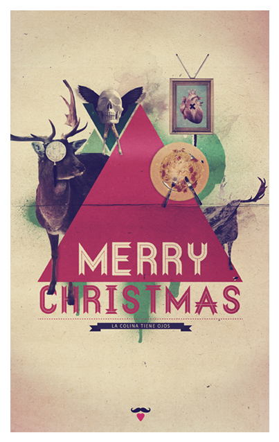 Christmas card print graphic