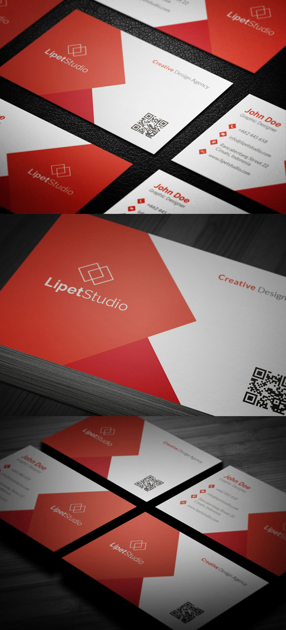 business card modern corporate business company clean vector