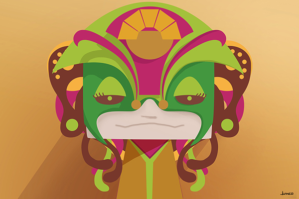 mascaras masks peru personaje Character design diseño color