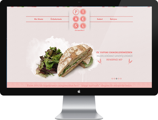 Website Webdesign bakery pastel Food  pink