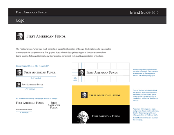 Financial Services brand guidelines design guidelines Style George Washington