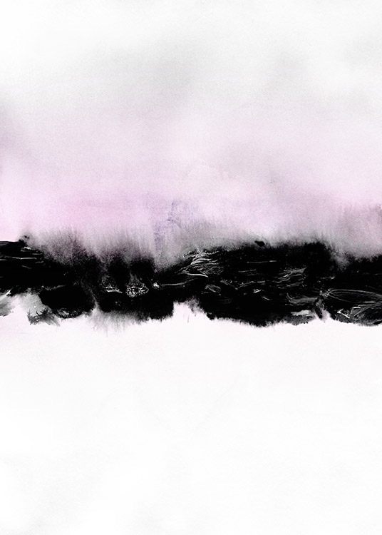 pink black abstract watercolor