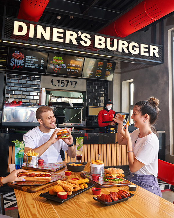 Diners Burger Lifestyle Shoot