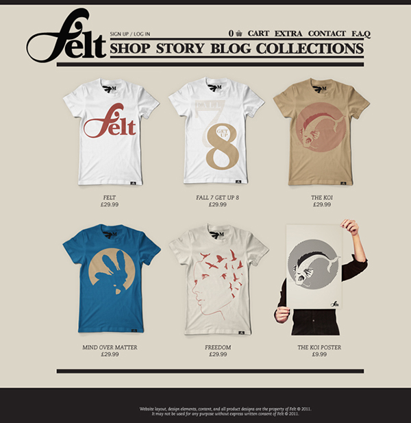 felt felt clothing Clothing Web clothing brand skate creative type design graphics vector