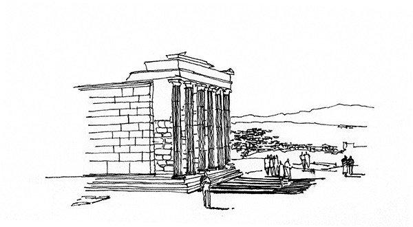 sketches architectural drawings travel sketches