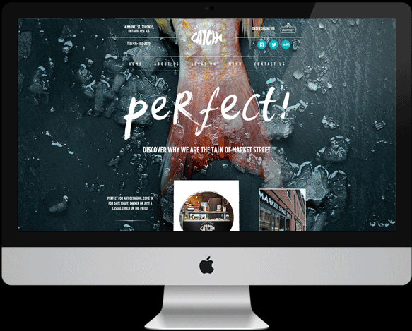 Market Street Catch Agency Dominion design Webdesign Website Food  seafood Web mobile Responsive