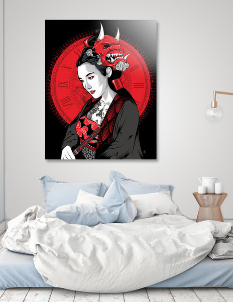 Hannya japan leandro Avelar samurai ninja blood gueisha Gueixa geisha