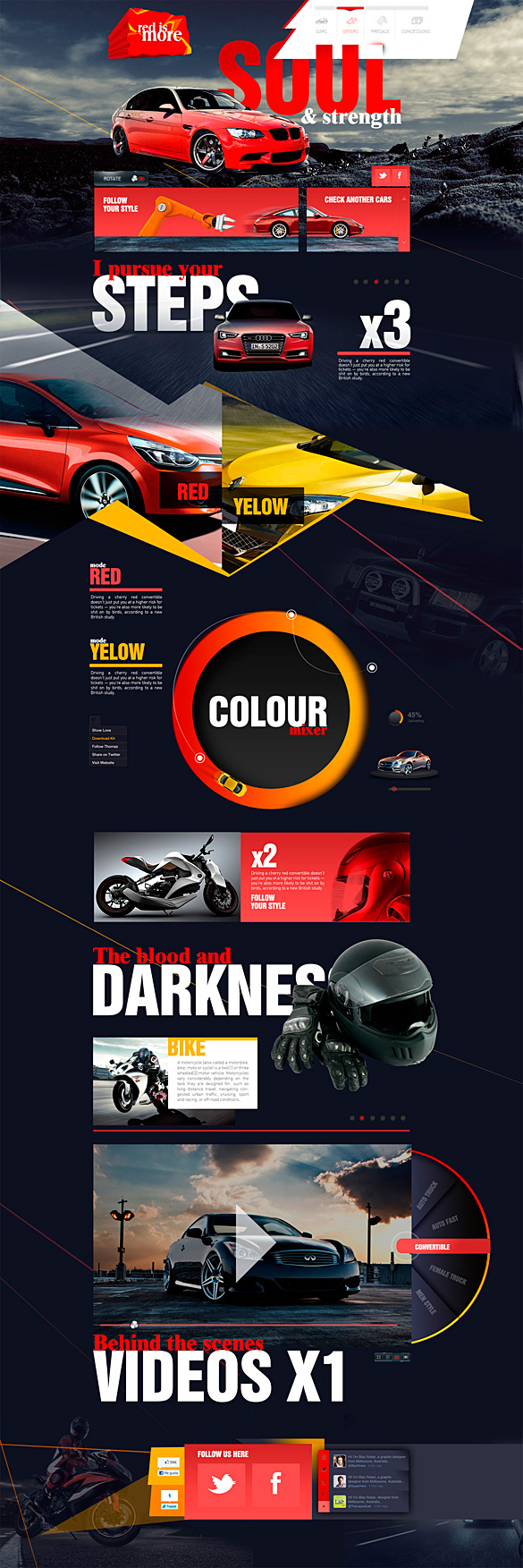 Web graphic  typography  red design  app  FACEBOOK 
