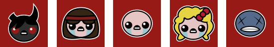 isaac The binding of Website video game design site Web Interface graphisme