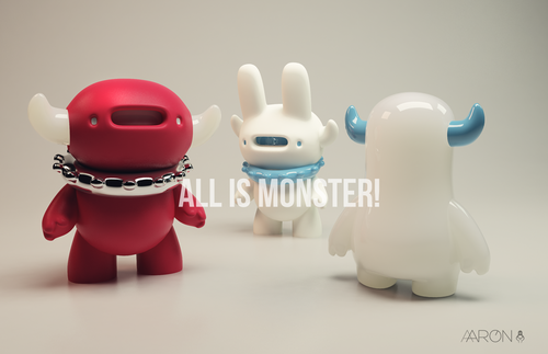 art toy toy monster Horn horns red