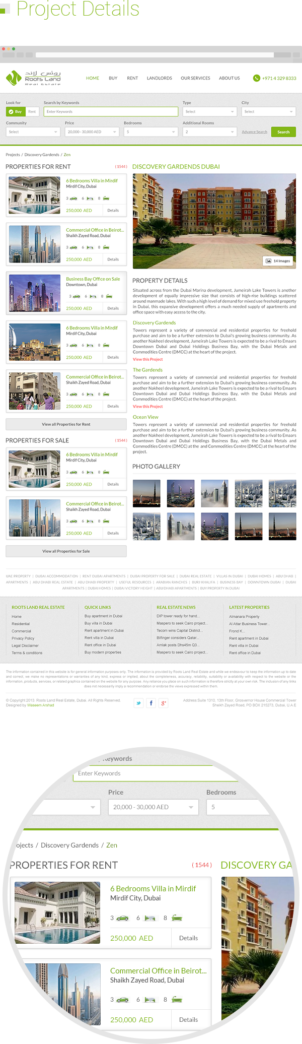 property perperties realestate Real Esate portal Website Dubai property management ui ux creative web portfolio auctions arabic Abu Dhabi broker