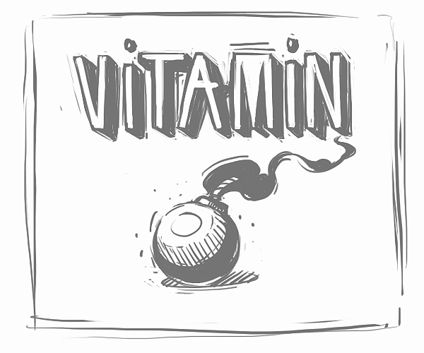 Georgi Dimitrov Erase apple illustrations logo vitamin bomb four plus fruits A B C art