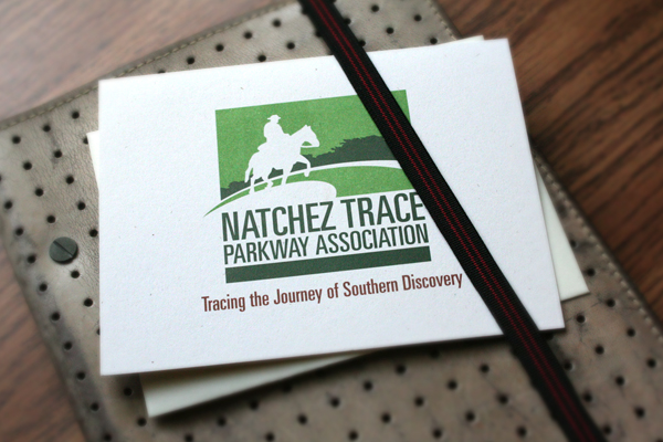 Natchez Trace national parks logo identity