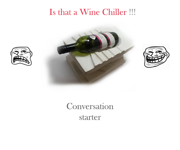 sandaas wine chiller conversation starter form study product design