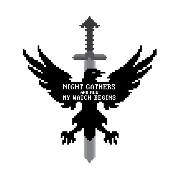 Game of Thrones Jon Snow snow Nights Watch night's watch crow white wall north Black Crow black