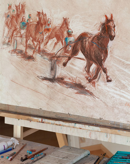 horse artwork artist hippodrome horses animals