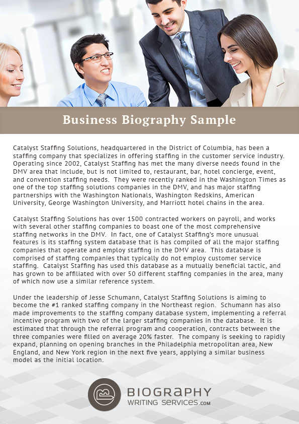 Business-Biography-Sample
