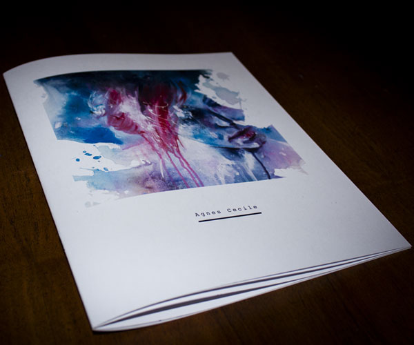 agnes cecile  watercolor  booklet  portfolio vignelli grids margins layouts  editorial  brochure