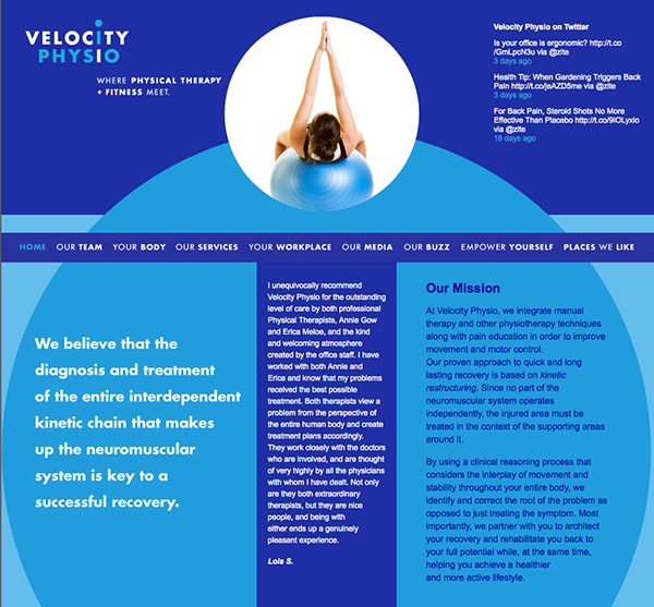design brand identity design web extension print collateral physical therapy designer