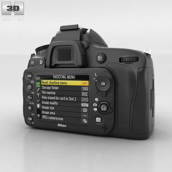 Nikon 3D 3D model CG 3ds max Renders camera