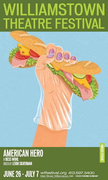 sandwhich poster Theatre screen print quirky conceptual
