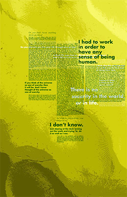 Milton Glaser Interview Overprint Poster
