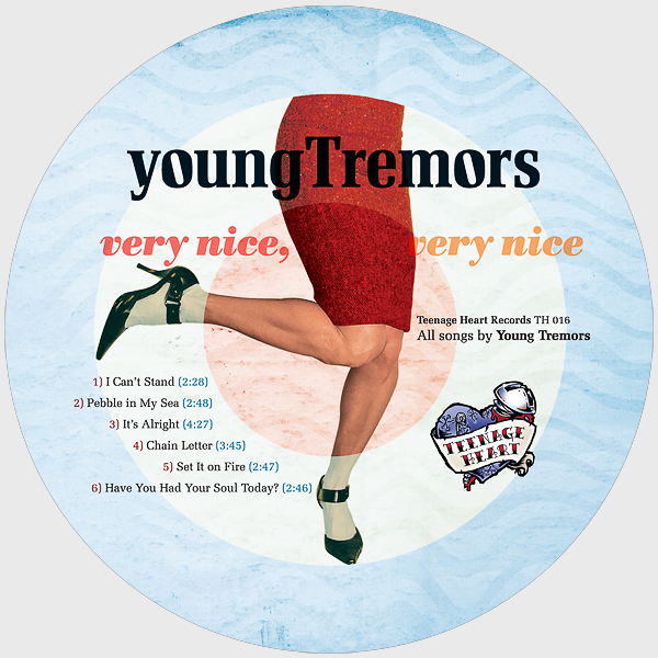 Young Tremors indie rock Music Packaging cd CD packaging independent music Record Labels