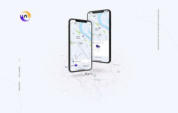 UX / UI Design for a Taxi App