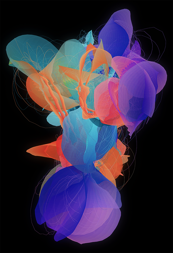 vector coding organic abstract unfold bloom Ember