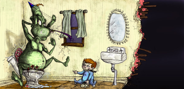 illustrations monsters Cartoons children's book