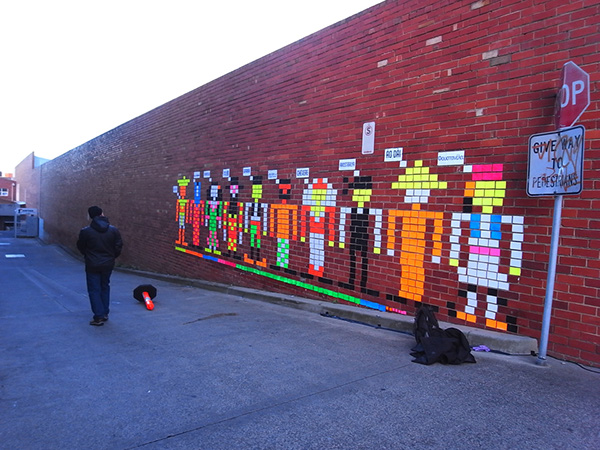 public art  pixel art  8BIT  Character Design  dandenong Australia