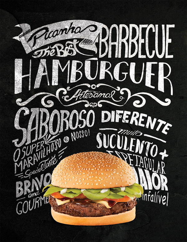 Illustrator type burger frames Picture