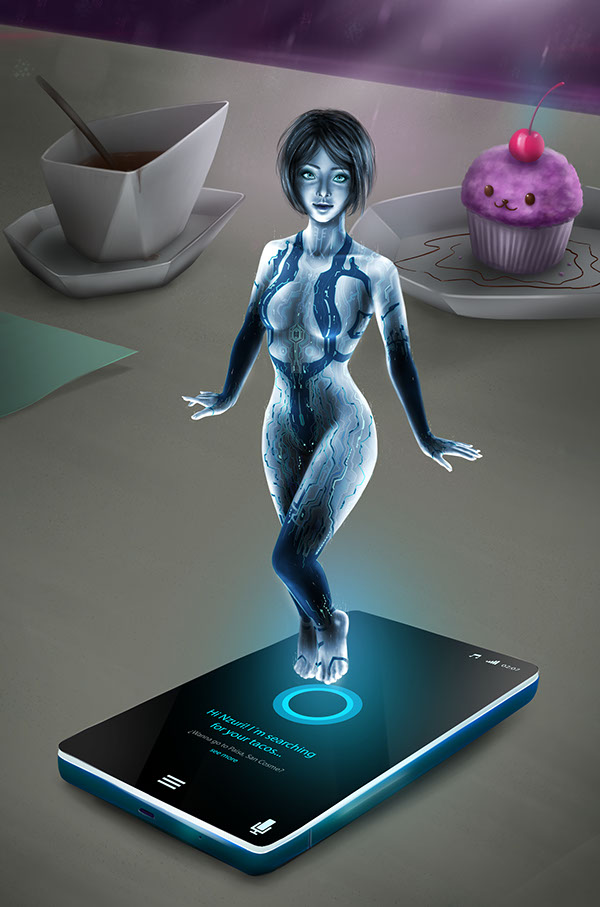 Cortana Halo Halo 4 Nzuri Tabya NT sexy girl circuits future windows phone smartphone