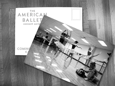 ballet photoshop advertising materials