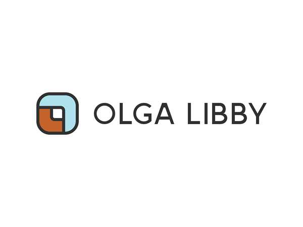 identity logo olga libby pattern icons Logotype logomark brand personal