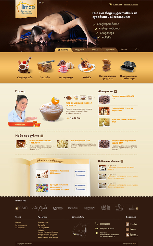 bakery Food  supplies chocolate delicious Catalogue web site promo