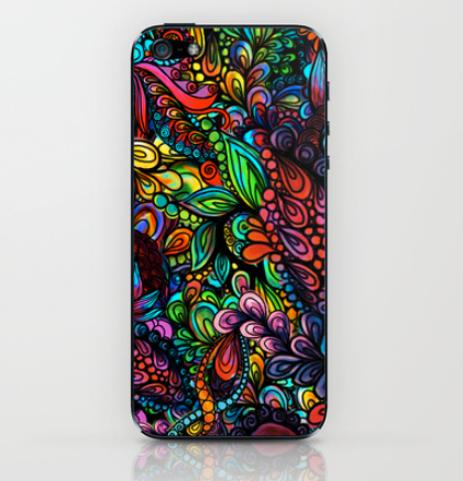 pattern colorful bright iphone case Swirls Flowers