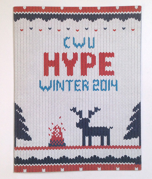 hype book cwu winter reindeer Mary Lambert magazine Christmas sweater warm pattern icons knitted knit seattle