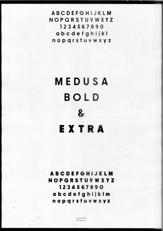 Medusa  typography bold extra