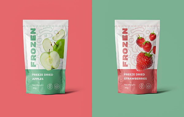 Packaging Design for Freeze Fried Fruits
