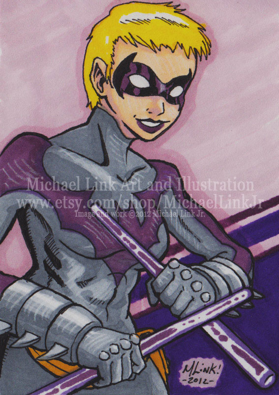 Sketch Cards PSC comics markers colored pencil