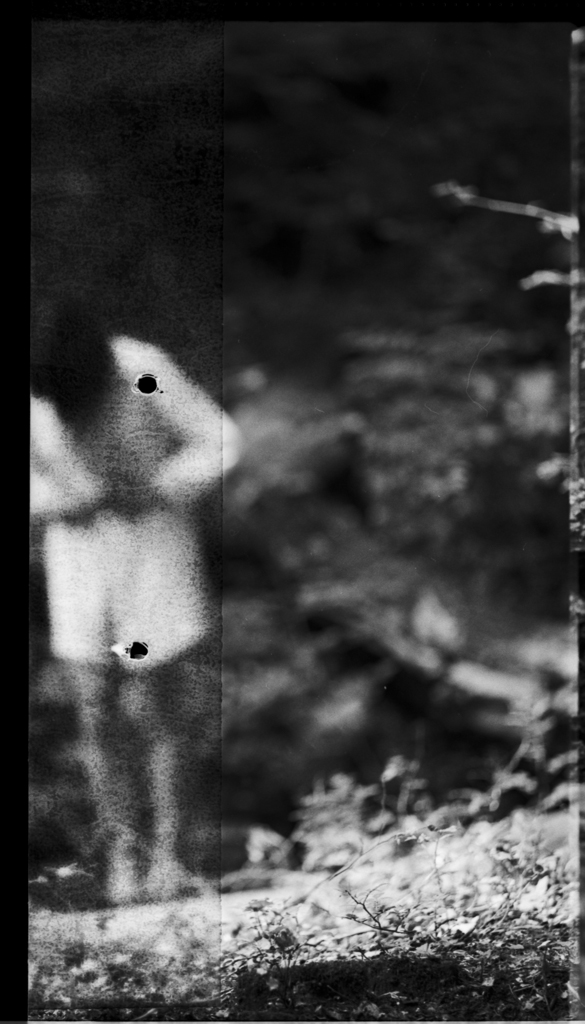 film photography  sensual portrait woods summer light pentacon six analog woman
