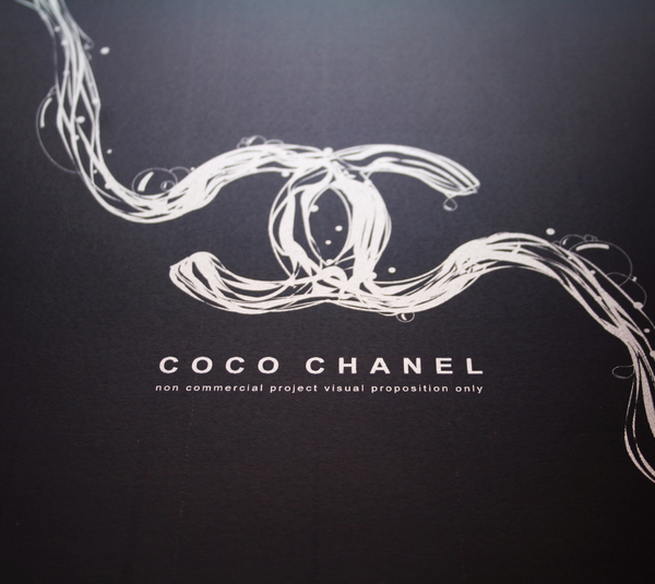 Coco chanel cc poster print Illustrator Non Commercial ID antoinesco anton suvorov 2D vector photoshop paper argent paper Special Paper