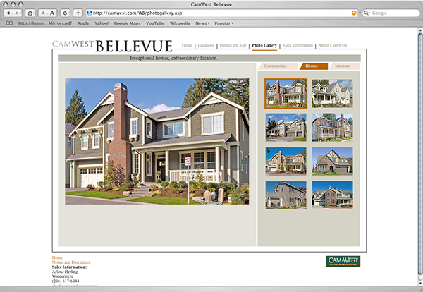 Website Design website development Flash flash design database integration belleve seattle kirkland real estate Home Builder Web Website interactive integrated