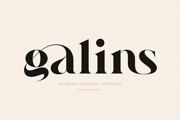 Galins – Ligature Typeface