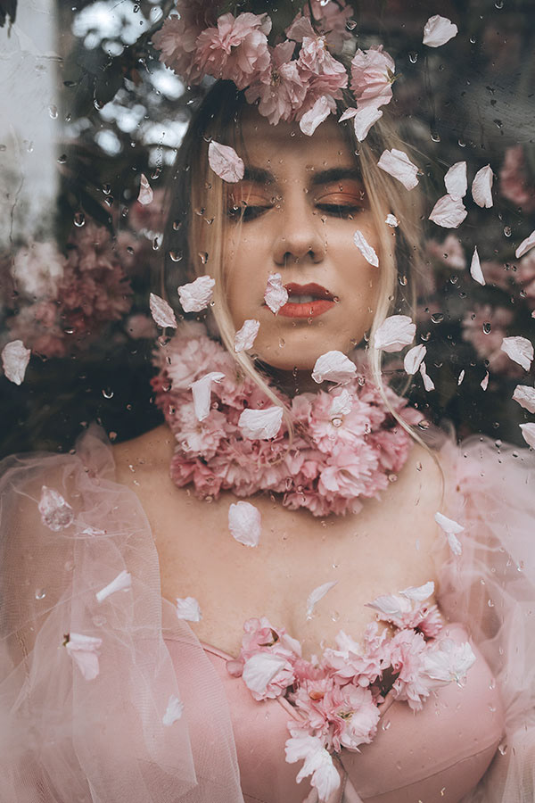 Cherry Blossom dress people Photography  pink portrait spring woman