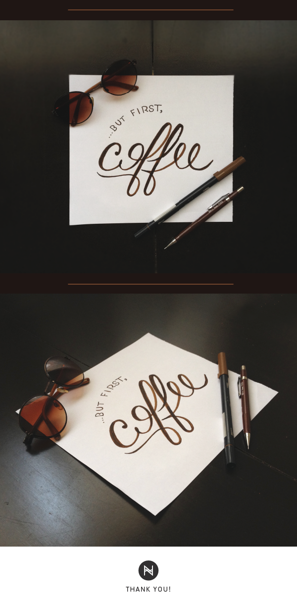 lettering type Coffee design tipografia
