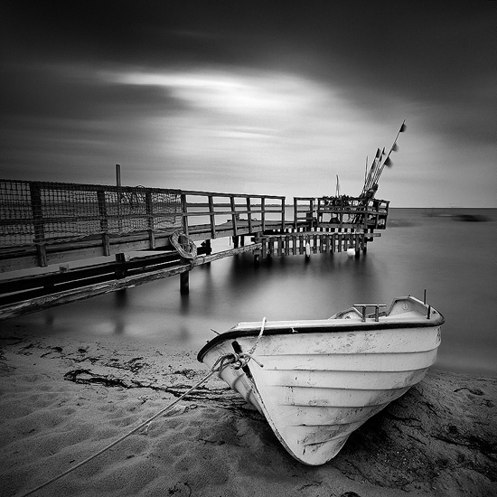 black & white long exposure seascape Landscape ND fine art mac oller