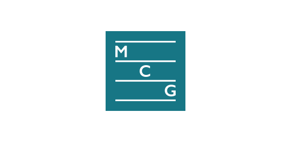 mcg MultiCLien Geophysical logo green teal visual profile design manual