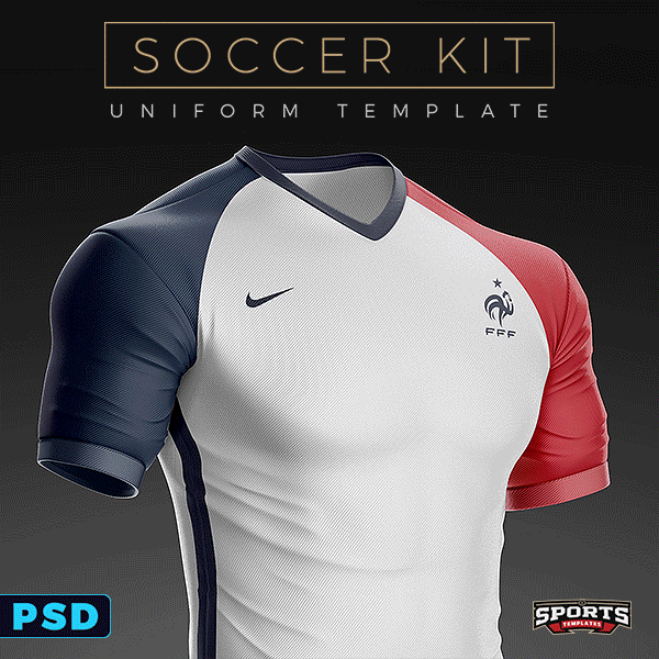 Soccer Kit soccer template Football kit football template Mockup psd adidas soccer Olympics Team USA rio 2016